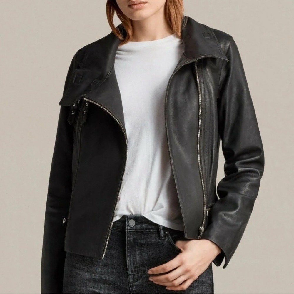 All Saints Bales leather jacket